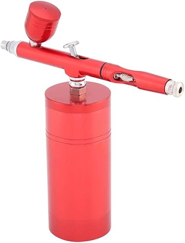 Yosoo Kit de compresor de aire con mini aerógrafo, boquilla de doble acción multiusos de 0.012 in, pistola pulverizadora de pintura con capacidad de