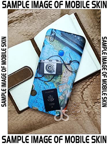 Image of AtOdds - Mobile Back Skin Sticker Wrap Compatible with Samsung Galaxy A51 (Coverage - Back+Camera+Sides) (Travel Map)