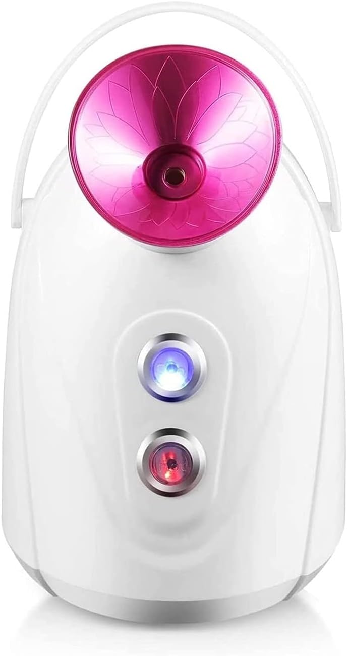 Zinhsq 顔の汽船 冷たいミストのホームサウナスパ 毛穴の深い保湿 顔の皮の深いクレンジングのための2 In 1ナノイオンフェイス加湿器 安い購入