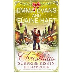 A Christmas Surprise Kiss in Hollybrook Audiolibro Por Emma Evans, Elaine Hart arte de portada