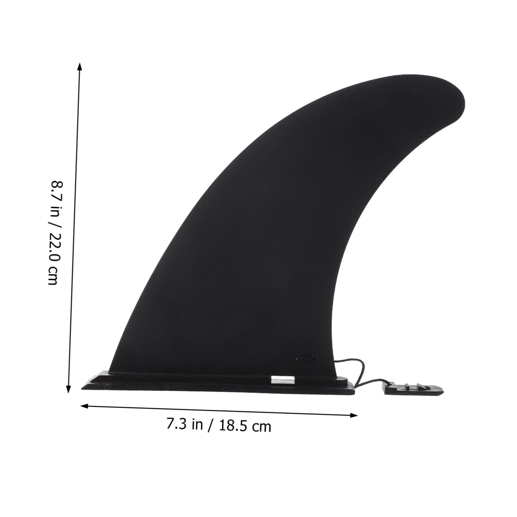 Aileron Central Amovible à Clip pour Planche de Surf, Nylon Noir, Lot de 3, Maintien Stable et Virages Rapides pour Surfboard
