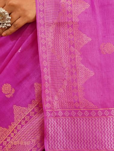 Jaypore tussar silk saree in tussar silk – image 6