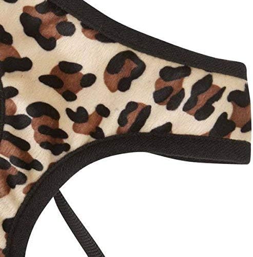 East Side Collection Dog Harness Plush Safari Patterns Comfort Chest Plate - Choose Cheetah or Zebra (Medium 16" - 22" Cheetah Print)
