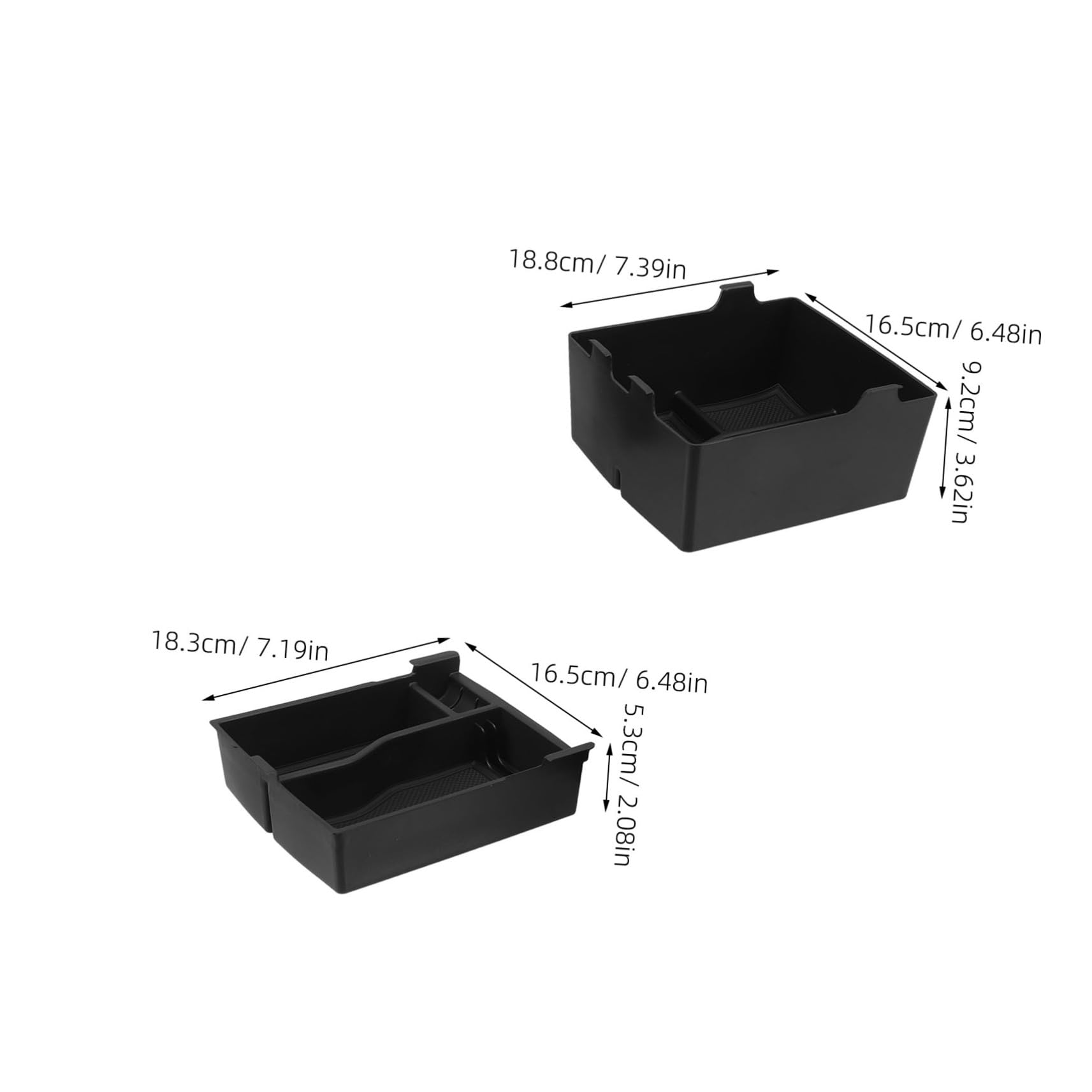 Organizer Box per Bracciolo Auto Compatibile con 22+ Modelli Doppio Livello in Abs Resistente Vassoio Portaoggetti Consolle Centrale per Viaggi e Commuting Contenitore