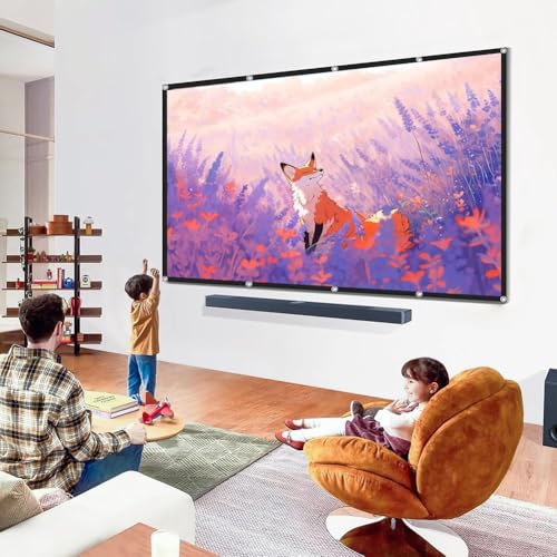 Pantalla portátil para proyector 133 pulgadas 16:9 HD miniatura 5