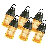 GOODGOODS 六個セット LED ランタン 300lm 大光量 電球色 実用点灯3～60時間 無段階調光 IP65 防水 コンパクト 小型 USB-C充電式 雰囲気照明 おしゃれ キャンプランタン 登山 夜釣り 防災 停電 緊急 非常用 防災グッズ SK-D7S