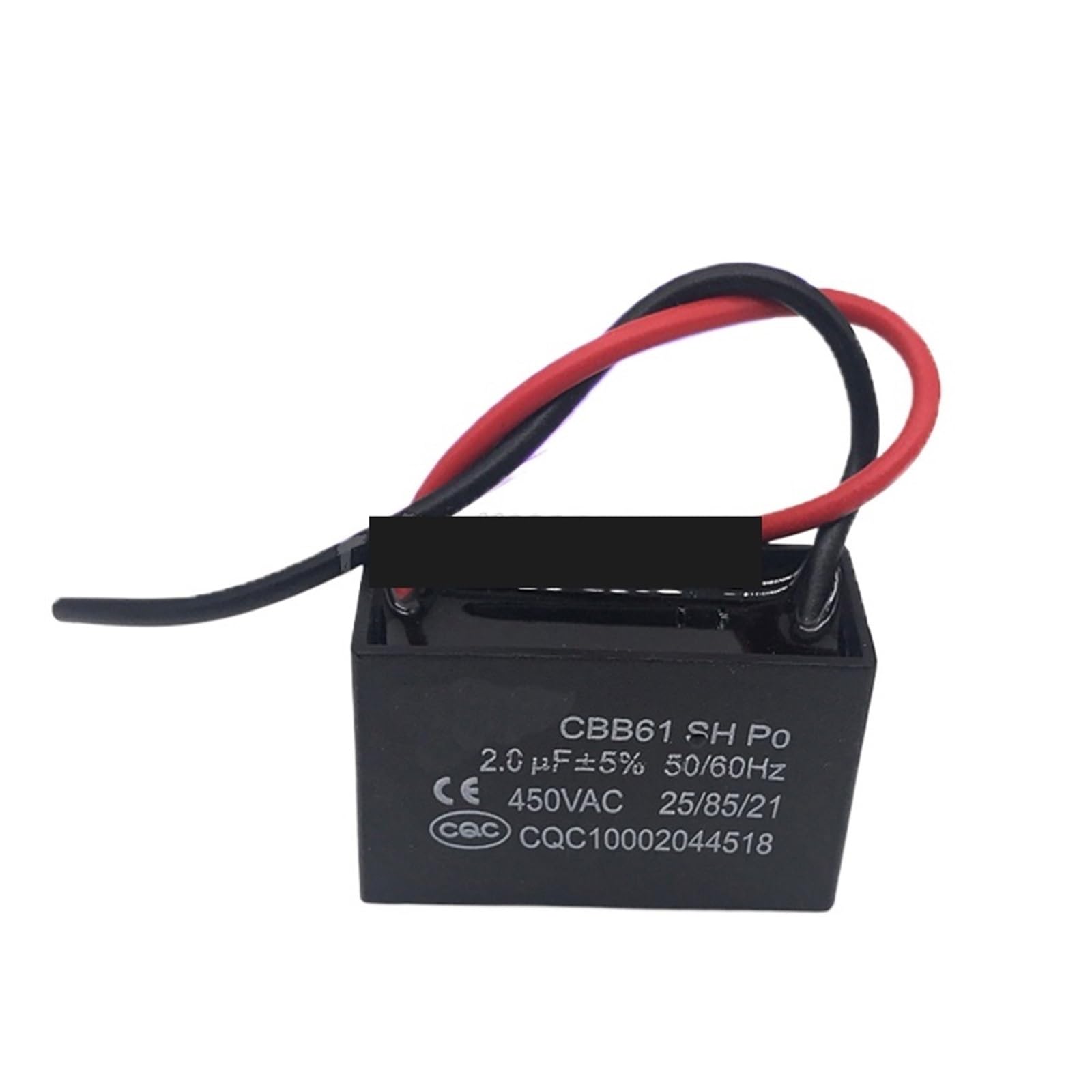 ICXLPMC 5pcs CBB61 2uf starting capacitance AC Fan Capacitor 450V CBB electronic starter Run Capacitor