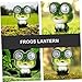 POPETPOP Solar Decorative Lights Frog Garden Statue Led No Tools Needed Nighttime Ambiance