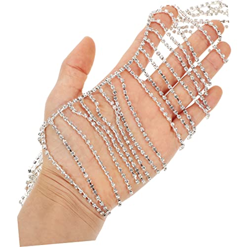 Couture et accessoire pour vêtements VILLCASE : 2 franges strass pour customisation et fête