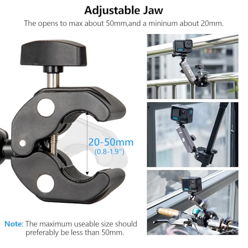 Image of HSU Magic Arm Clamp Double Ball Head Adapter 360 Handlebar Mount