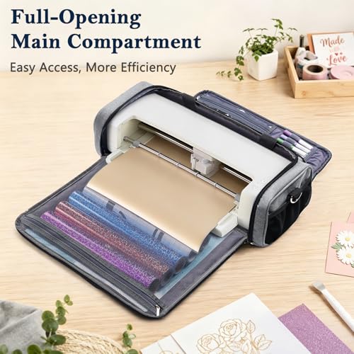 Image of IMAGINING Carrying Case Bag for Cricut Explore 5, Large Opening Storage for Cricut Accessories and Suppliers