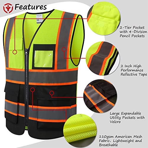 Image of Reflective Safety Vest for Men Women Construction Vest Meet ANSI /ISEA Standard