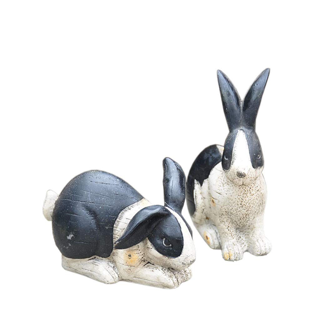 Sculpture lapin haut de gamme en résine pour parterre et bois