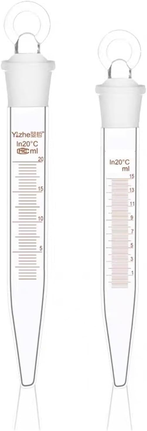 10pcs/lot Graduated V-Shape Bottom Glass Centrifuge Tubes with Grinding Mouth(5ml)