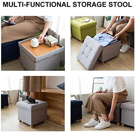 Ottoman with Storage,Storage Ottoman,Foot Rest,Storage Ottoman Folding Rectangle Cube, Coffee Table Multipurpose Foot Rest,Sofa Stool,Ottomans Bench Foot Rest