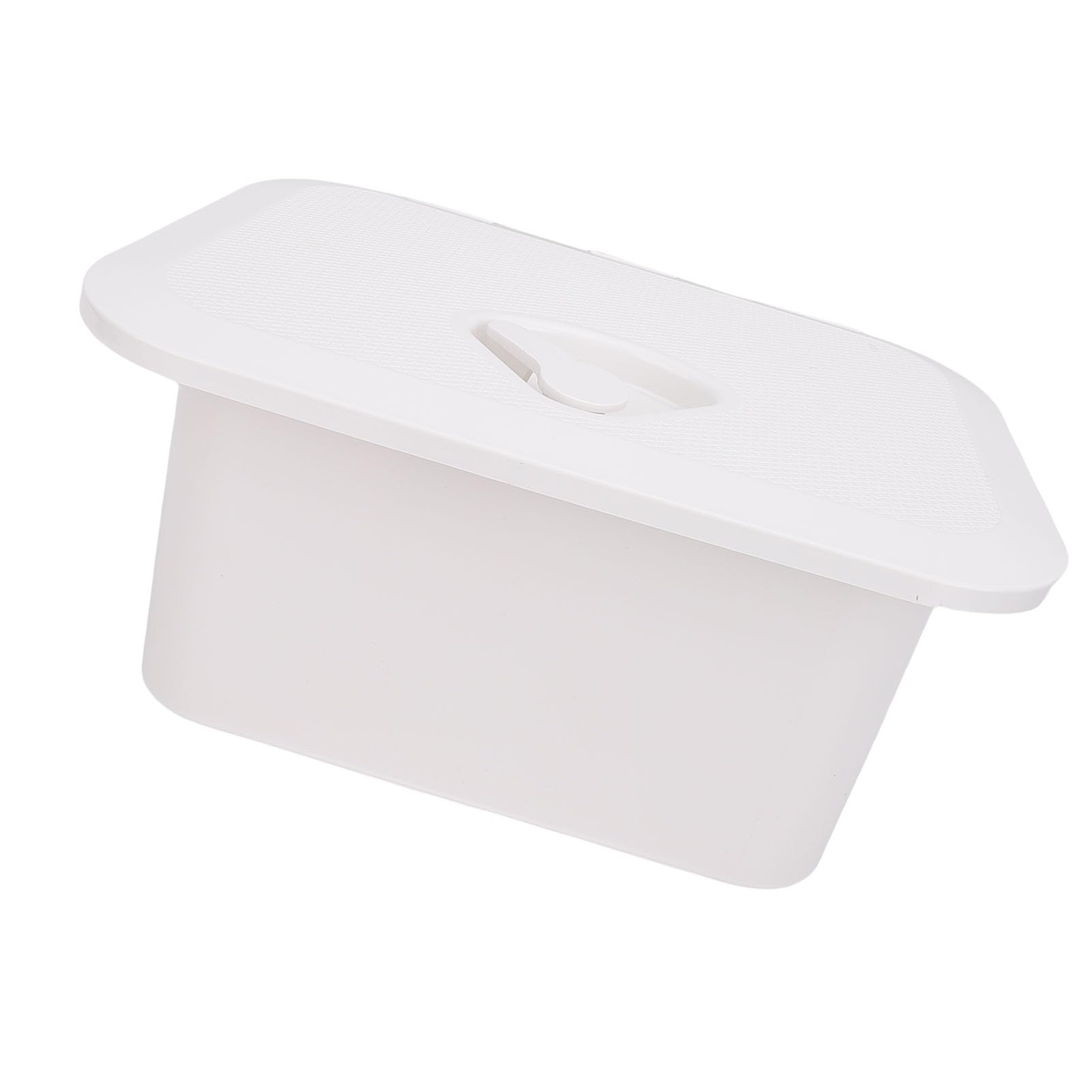Generic Caja Compacta Impermeable de ABS para Almacenamiento de Barcos, Herramientas para Aparejos de Pesca, Barcos, Color Blanco, 37,5x27x17,5cm