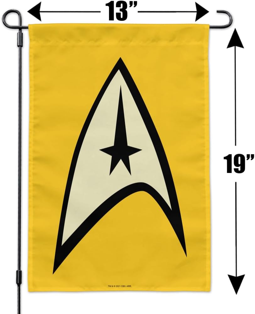 Star Trek Command Shield Garden Yard Flag
