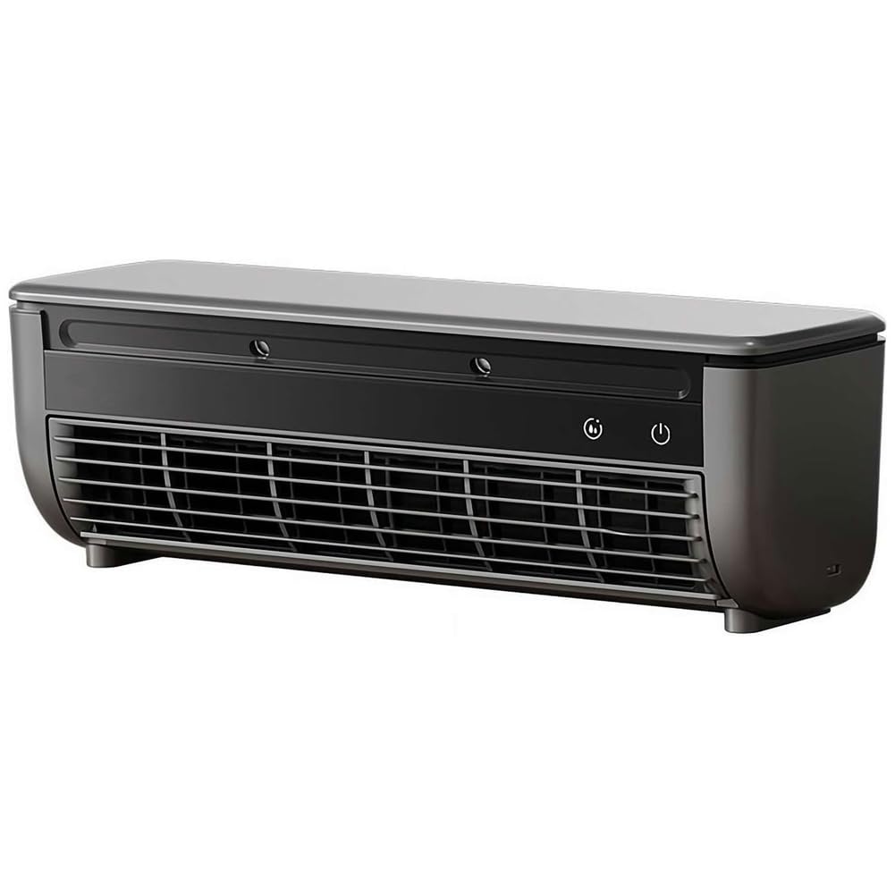 GTHTUHFD Portable Misting Cooling Fan, 6000 Mah Battery, No Drilling Installation, Ideal For Kitchen, Camping, Car, And Outdoor Use,Grey-332×102×107.5mm