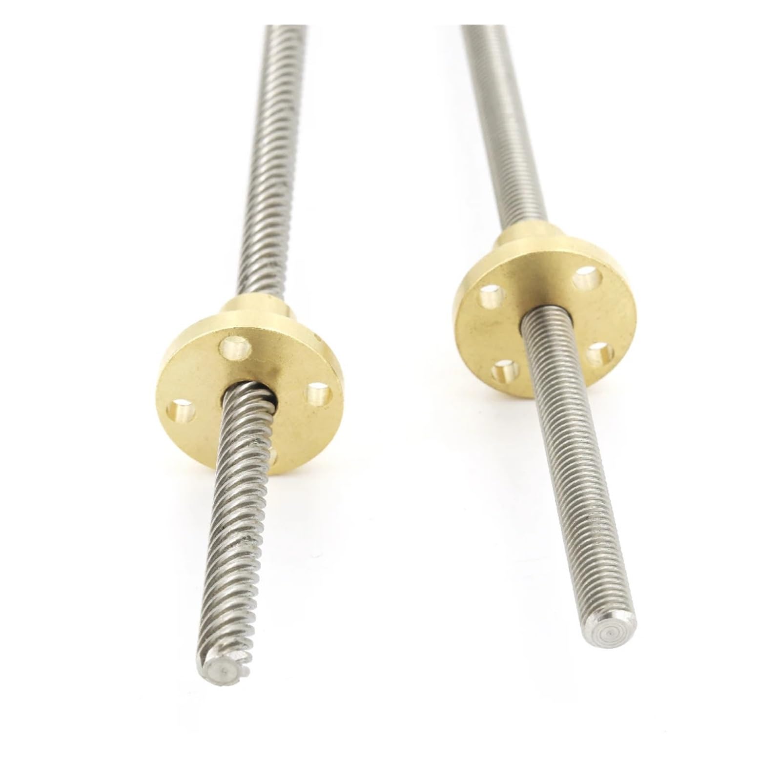 5 sztuk śruby ze stali nierdzewnej 304 T8, długość 540 mm, trzpień trapezowy, 1 z miedzianą nakrętką (pitch 2 mm lead 10 mm)