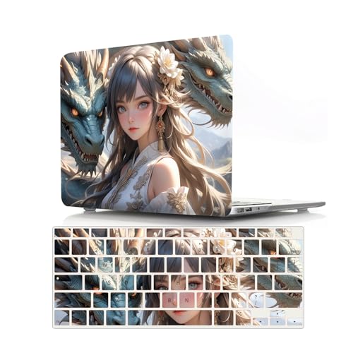 Coque MacBook 12 A1534 rigide anti-rayures JZ Magical Girl et protège-clavier