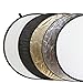Produktbild Delamax 5in1 Faltreflektoren Set - 107cm Ø - Gold, Silber, schwarz, weiß und Diffusor