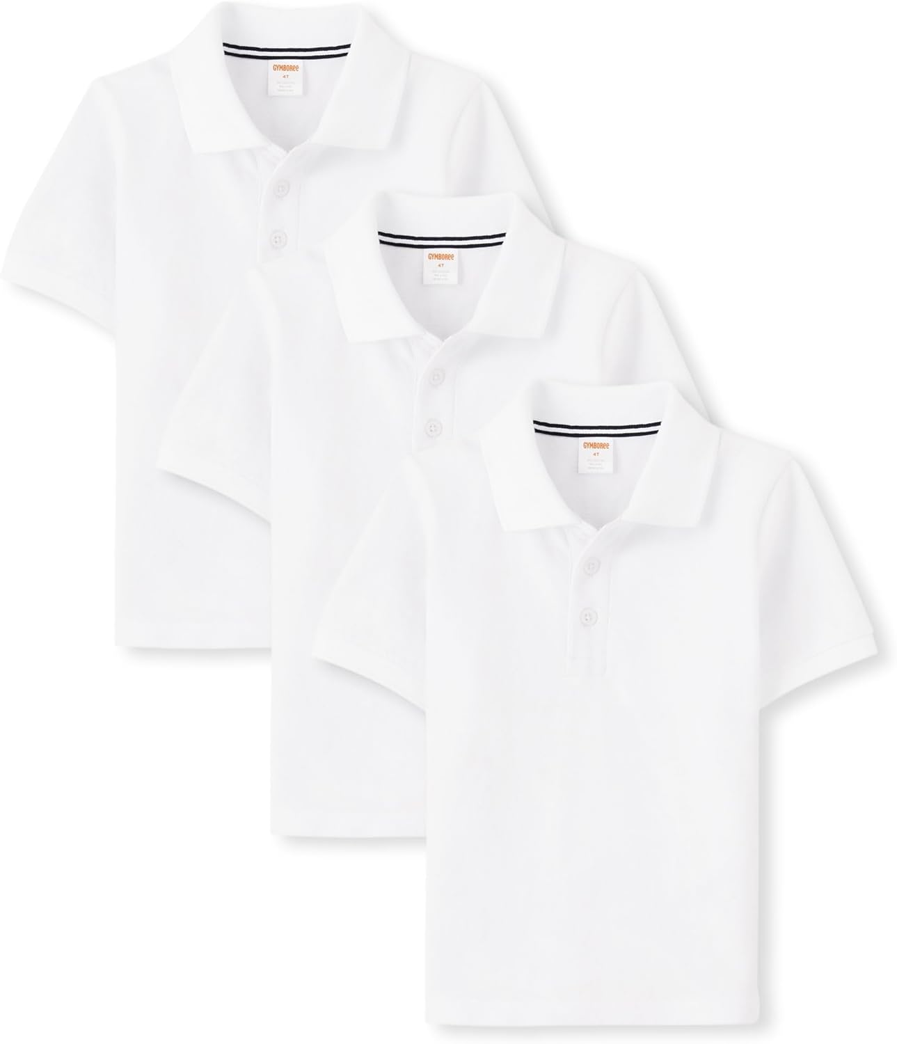 Gymboree Boys' and Toddler Short Sleeve Polo Shirt Multipack