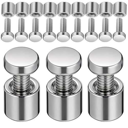 BIUDECO 12�Z�b�g �������X�^���h�I�t�l�W M4×12mm �A�N���� �K���X�T�C���p�ǌŒ�� �t�H�g�t���[�� �L���{�[�h���t���Ή� �����O�Ή�