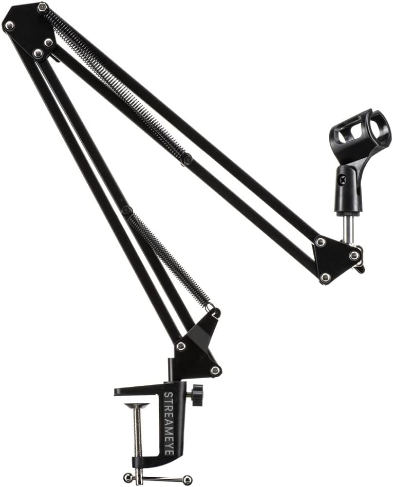 StreamEye BOOMARM1 Microphone Boom Arm for XLR Microphone with Detachable Mic Clip