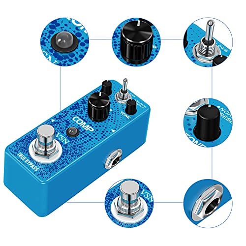 Vsn Guitar Compressor Pedal For Analog Compression Effect Pedal Ultimate Comp Guitar Effects For Electric Guitar True Bypass #TOP5