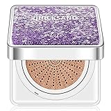 Air Cushion BB Cream Foundation Correcting CC Moisture Tone Cover Spot Medium Concealer Natural Color Makeup Waterproof Long Lasting for Girls Women