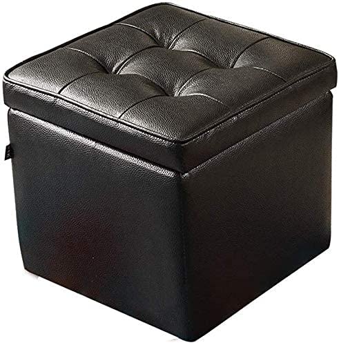 Repose-pieds de rangement et siège de chambre en PU marron
