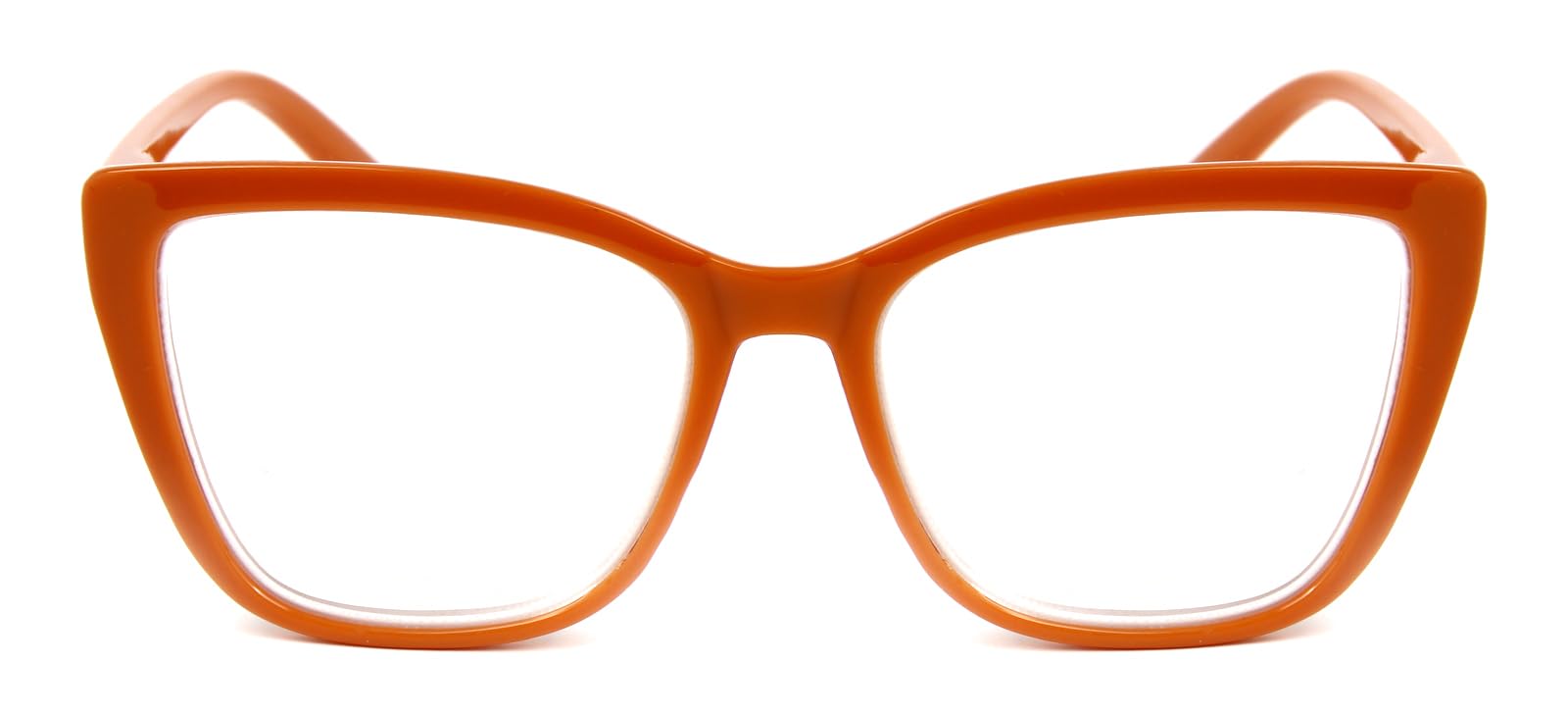 Fads & Fashions Women's Brown Cat Eye Funky Retro Reading Glasses With Spring Hinges Dx88 (, 1.5, X)