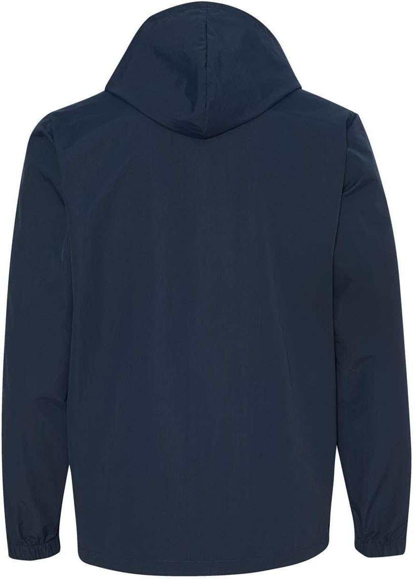 Hooded Water Resistant Windbreaker Jacket 2XL Classic Navy