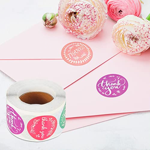 Sainyarh 500Pcs Thank You Stickers, 1.5 Inch Round 10 Colors Thank You Labels For Your Order Small Business Gifts Bags Packing/Birthday Party Favors/Wedding Card Envelope Mailer Seal Sticker #TOP4