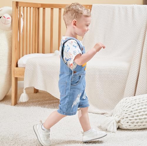 Image of Cute Baby Boy Clothes Suit Toddler Boys' Striped Long Sleeve T-Shirt+Denim Overalls Jumpsuit Pants Outfits Sets