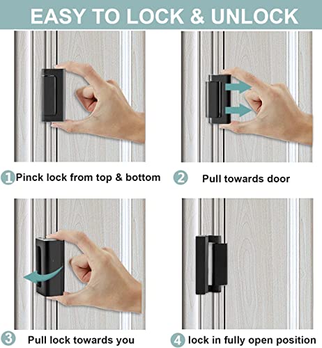 image for Ausmason Home Security Door Lock, Childproof Door Reinforcement Lock w