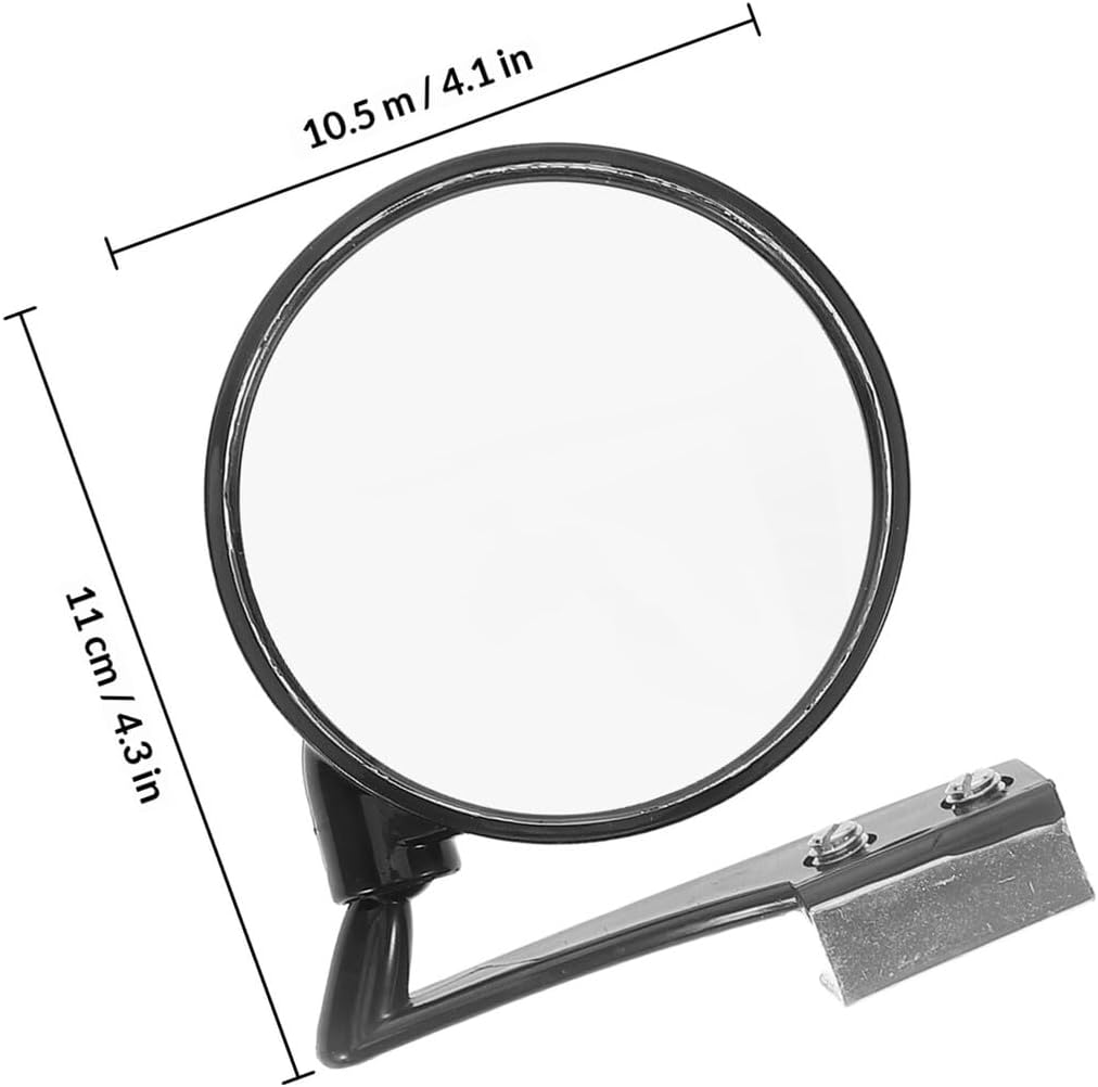 Front Wheel Blind Spot Mirror 2pcs Set Black Convex Wide Angle Rear View Mirrors Universal Fit Car Parking Lot for Driver Instructors