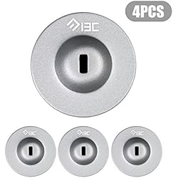 Candado Seguridad Portatil I3C Candado de seguridad para computadora portátil con cable antirrobo de combinación de teclas digitales de 4 dígitos con barril plateado (4 piezas de plata)