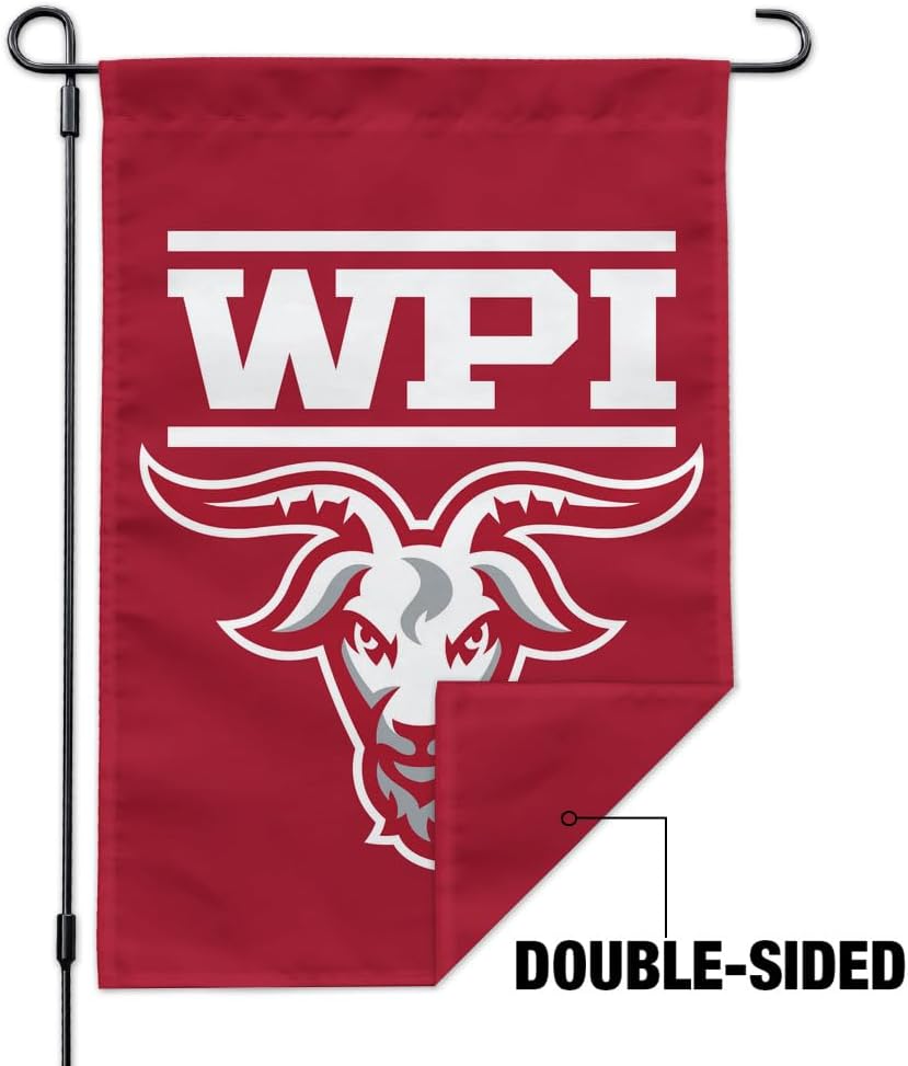 Worcester Poly Primary Logo Garden Yard Flag