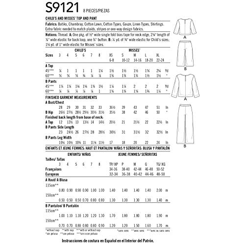 Patron Simplicity 9121 ensemble décontracté mère et fille - 3