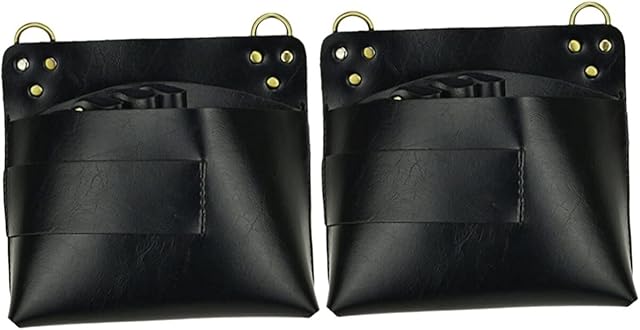 FRCOLOR 2pcs Scissor Holder Hairdressing Scissors Holster Hairdresser Tool Bag Hair Stylist Tools Bag Barber Salon Scissors Pouch Holster Scissor Pouch Holster with Belt Organizer Pet