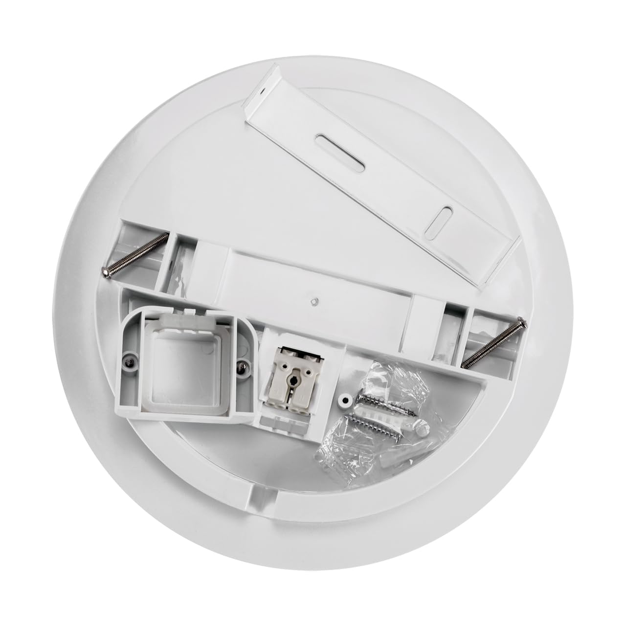 LED Aussendeckenleuchte IP55 klein Ø 22 cm Weiß rund neutralweißes Licht 4000 K 2290 lm Deckenlampe außen Feuchtraumlampe Keller Lampe