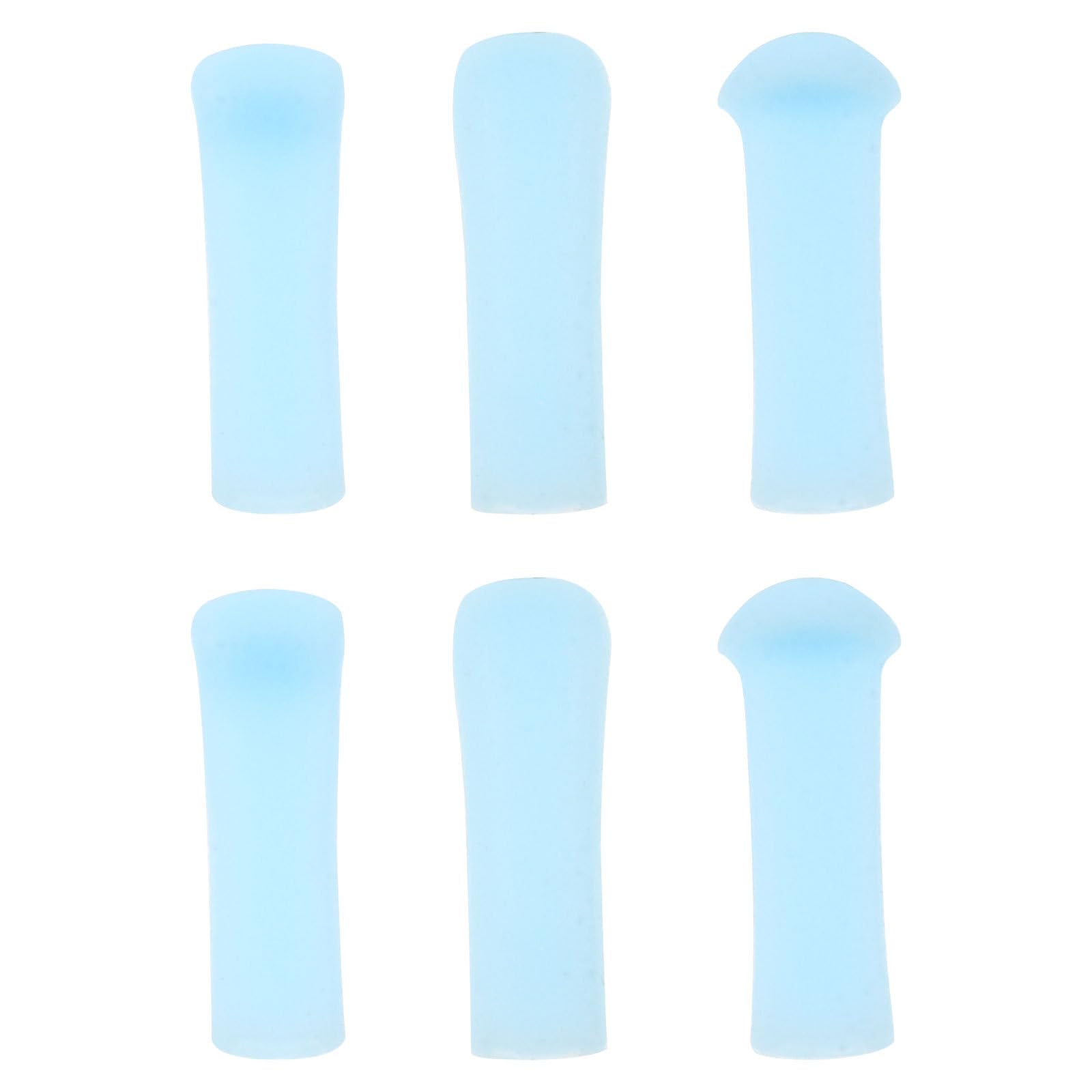 Veemoon 6pcs Visible Silicone Ear Wax Removal Spoon Tips Set Replaceable Earwax Cleaner Accessories for Safe Ear Care