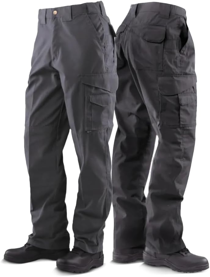 24-7 Original Tactical Pants - Water-Resistant Ripstop Cargo Work Pants for Men, Concealed Carry & Knee Pad Openings