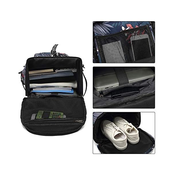 Kalesi Gym Duffle Bag Backpack 4-Way Waterproof with Shoes Compartment for travel Sport Hiking laptop - Image 5