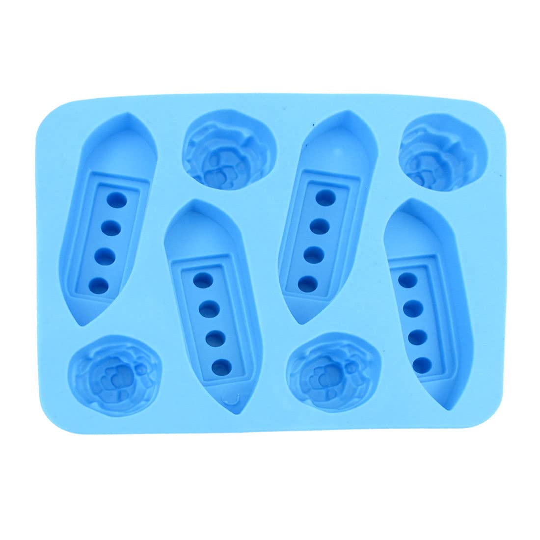 ZHuidjo Silicone Blue Titanic Ships Icebergs Ice Cube Mold Rectangle Tray (SN: 97c c11 2a1 f61 1d6)