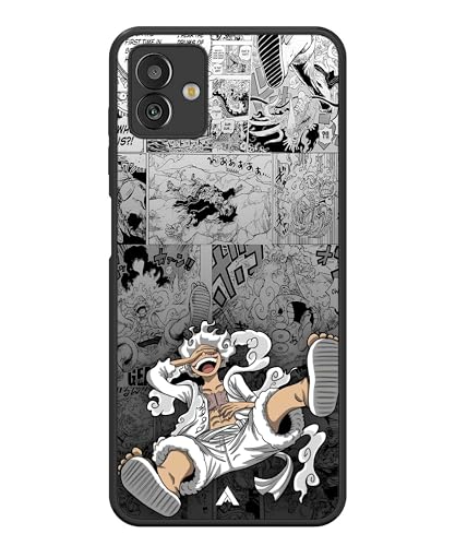 Image of Premium Anime 2 Case for Samsung Galaxy M13 5G (Glossy Finish) Soft-Touch Metal TPU Back Cover, Shockproof, Designer, Aesthetic Mobile Phone Case