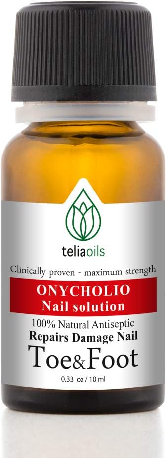 TeliaoilsOregano Healthy Nails Synergy Oil Blend - Maximum Strength Repairing Oil For Toenail Conditions, Discoloration, Yellow Brittle Nails - Natural Solution For Thick, Strong Nails - 0.33 Oz