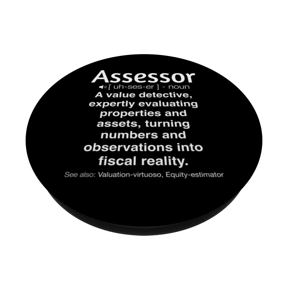 Funny Assessor PopSockets Swappable PopGrip, Black - Image 2