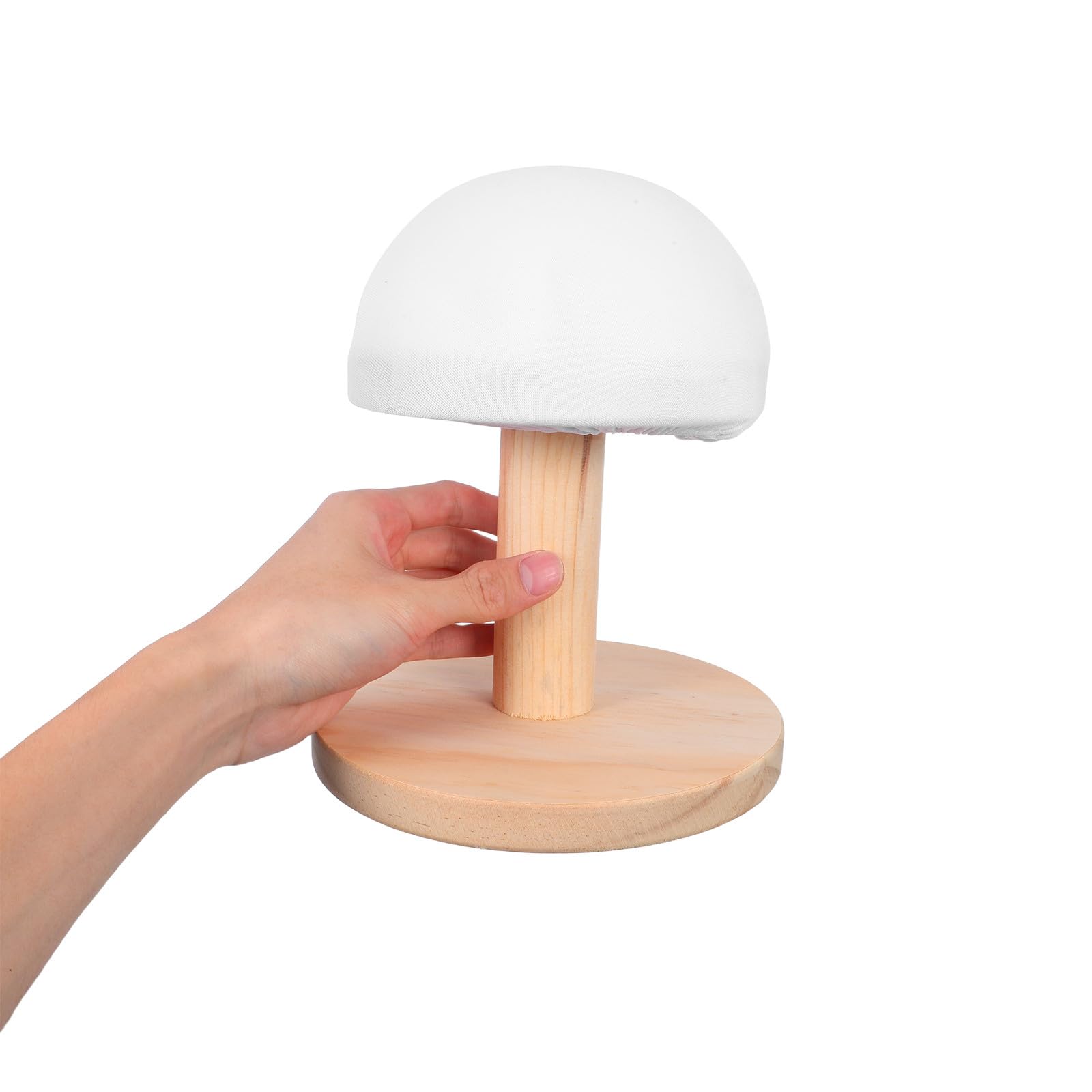 Lurrose Asse da Stiro Portatile in Legno Piccolo con Cuscino Imbottito per Polsini Maniche e Colletti Sgabello Ergonomico Compatto per Stiratura di Reggiseni e Accessori per Uso